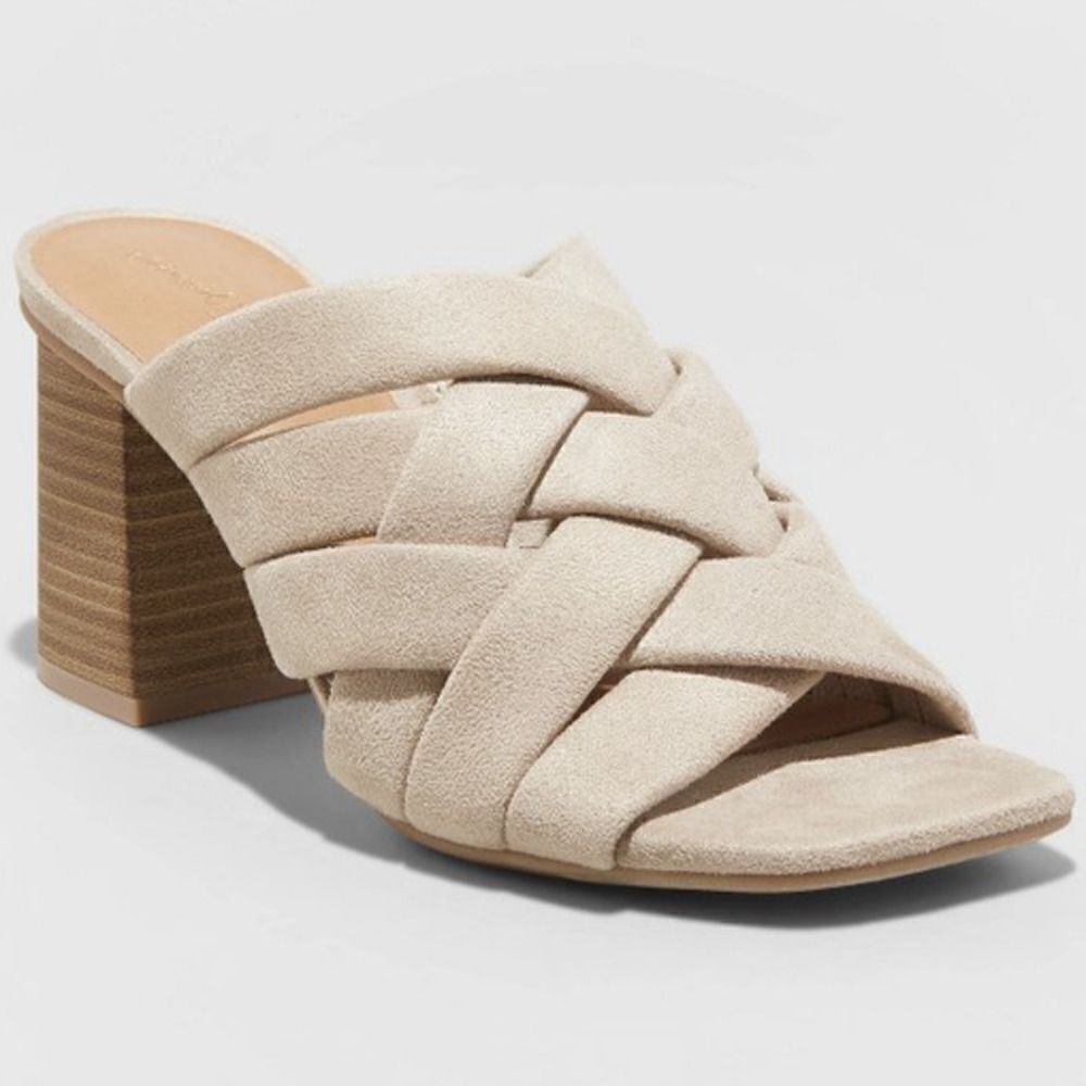 Universal Thread Andy Mule Heels Tan 9